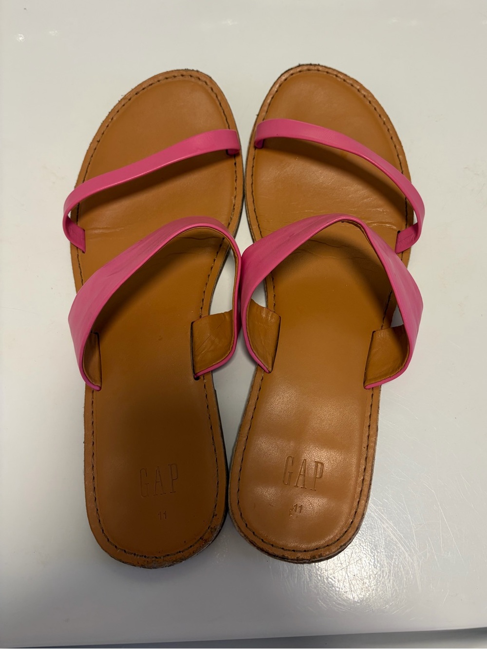 GAP pink strap sandals size 11